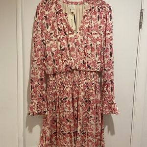 NWT Sold Out EVEREVE Pink Floral Dress Size Medium